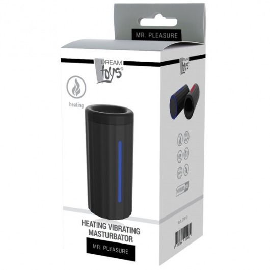 Черный мастурбатор Heeating Vibrating Stroker с функцией нагрева - Dream Toys - в Москве купить с доставкой