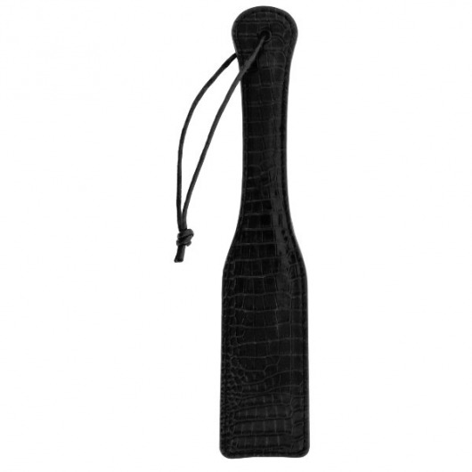 Черная шлепалка с петлёй Croco Paddle - 32 см. - Dream Toys - купить с доставкой в Москве