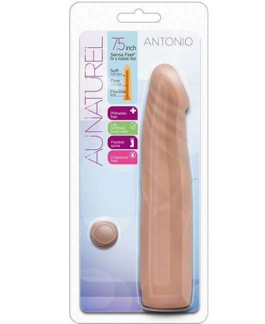 Фаллоимитатор-мулат без мошонки Antonio - 19 см. - Blush Novelties