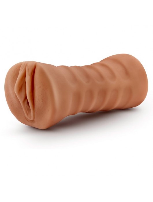 Мастурбатор-вагина цвета карамели Julieta с вибрацией - Blush Novelties - в Москве купить с доставкой