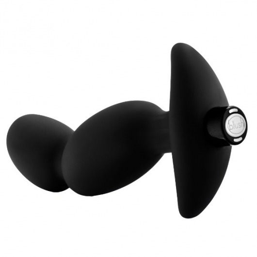 Черный анальный вибратор Silicone Vibrating Prostate Massager 04 - 16,5 см. - Blush Novelties - в Москве купить с доставкой