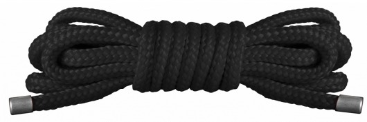 Чёрная нейлоновая верёвка для бандажа Japanese Mini - Shots Media BV - купить с доставкой в Москве