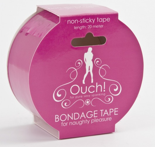 Розовая лента для связывания Bondage Tape - Shots Media BV - купить с доставкой в Москве