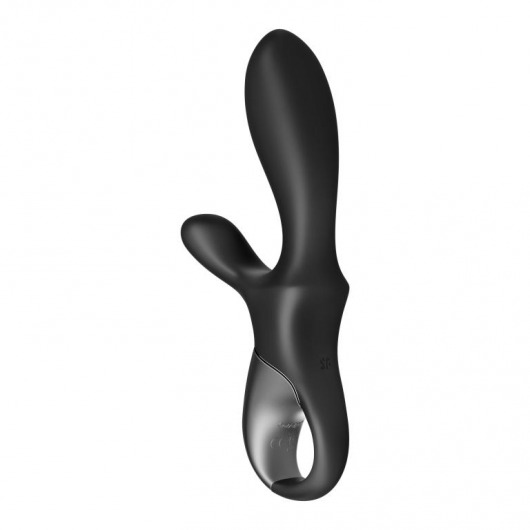Черный анальный вибратор Heat Climax+ с функцией нагрева - 20,6 см. - Satisfyer - в Москве купить с доставкой