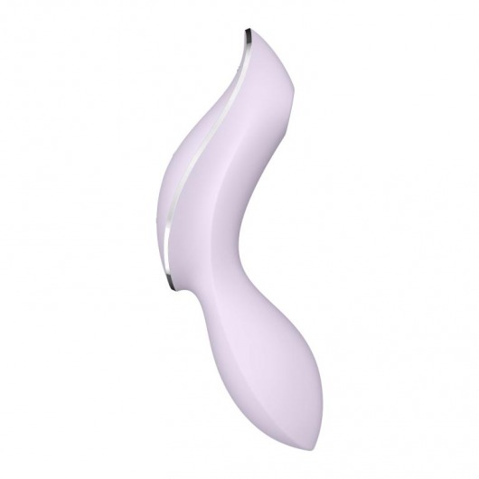 Сиреневый вибромассажер с вакуумной стимуляцией Curvy Trinity 2 - Satisfyer