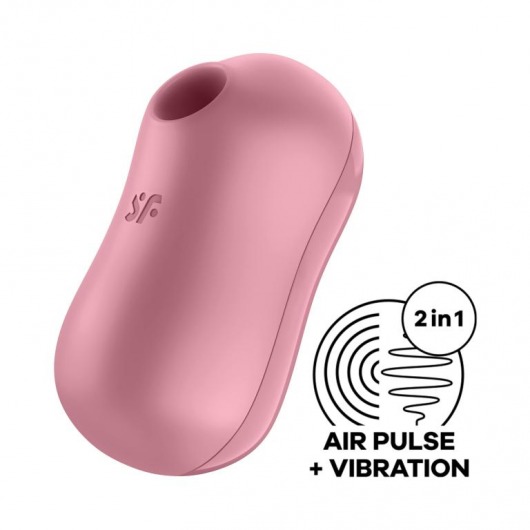 Розовый вакуум-волновой вибростимулятор Cotton Candy - Satisfyer