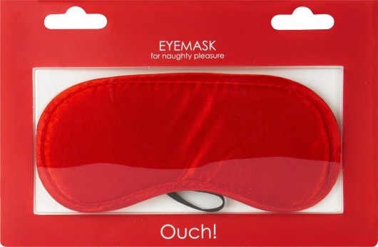 Красная плотная маска для сна и любовных игр - Shots Media BV - купить с доставкой в Москве