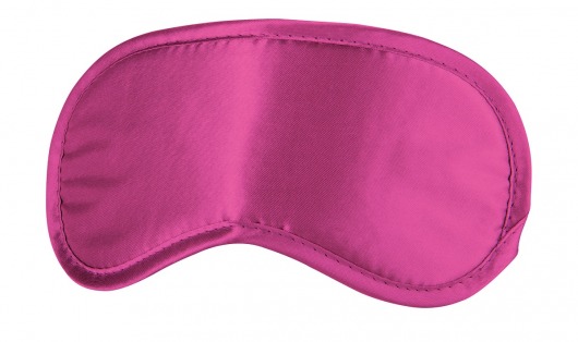Розовая плотная маска для сна и любовных игр - Shots Media BV - купить с доставкой в Москве