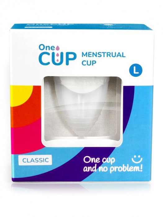 Прозрачная менструальная чаша OneCUP Classic - размер L - OneCUP - купить с доставкой в Москве
