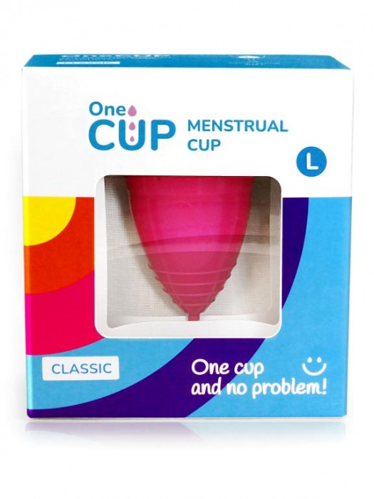 Розовая менструальная чаша OneCUP Classic - размер L - OneCUP - купить с доставкой в Москве