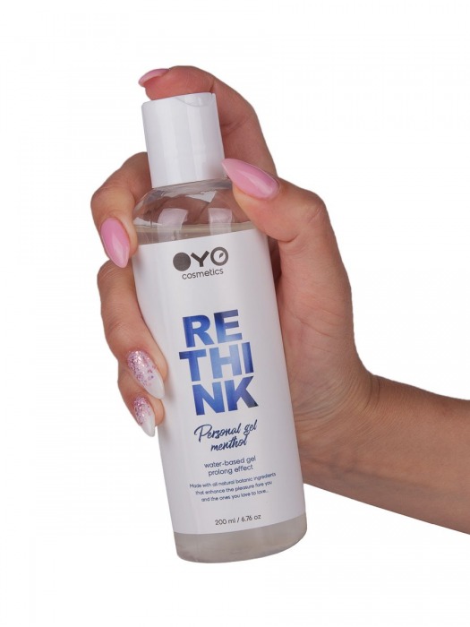 Увлажняющий гель на водной основе OYO Personal Gel Menthol - 200 мл. - OYO - купить с доставкой в Москве