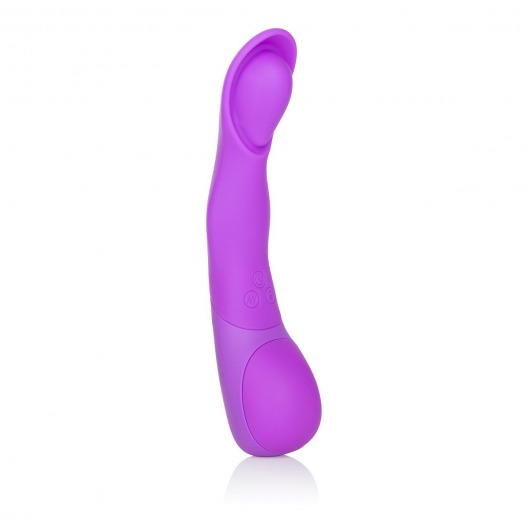 Фиолетовый вибромассажер Impress Scoop - 12 см. - California Exotic Novelties