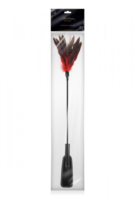 Стек-щекоталка Sweet Caress Feather Whip - 58 см. - Sweet Caress - купить с доставкой в Москве