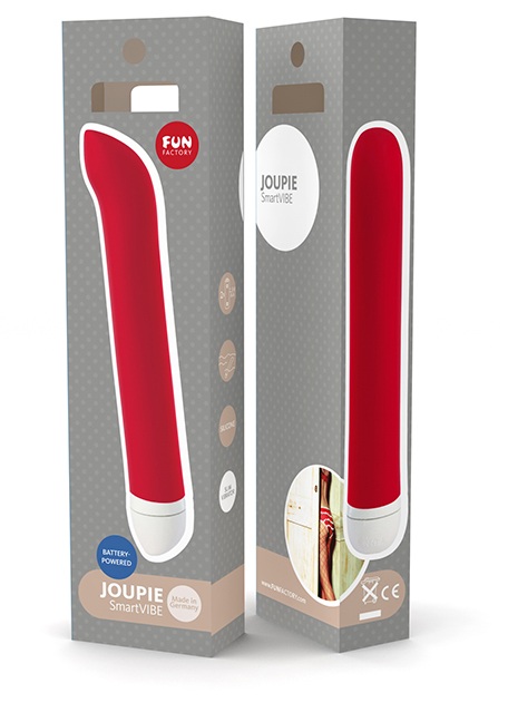 Красный мини-вибратор Joupie - 18,2 см. - Fun Factory