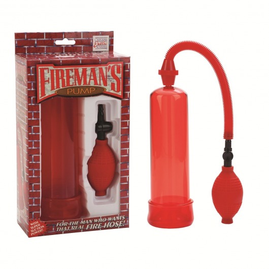 Красная вакуумная помпа Firemans Pump - California Exotic Novelties - в Москве купить с доставкой