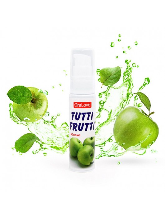 Гель-смазка Tutti-frutti с яблочным вкусом - 30 гр. - Биоритм - купить с доставкой в Москве