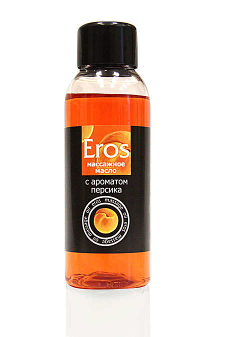 Массажное масло Eros exotic с ароматом персика - 50 мл. - Биоритм - купить с доставкой в Москве
