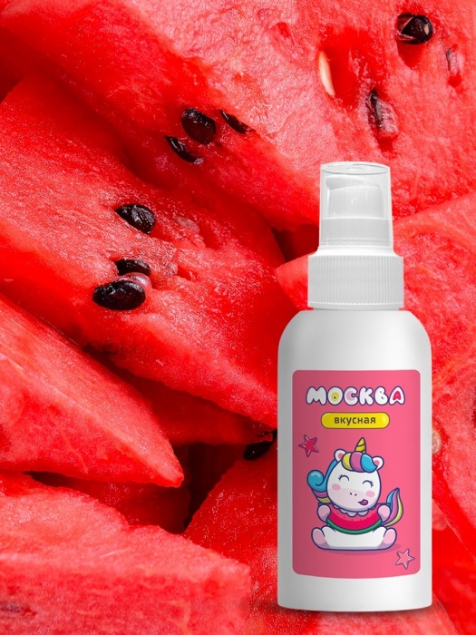 Универсальная смазка с ароматом арбуза  Москва Вкусная  - 100 мл. - Москва - купить с доставкой в Москве