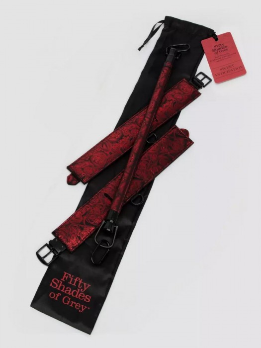 Распорка для ног Reversible Restraint Bar with Cuffs - Fifty Shades of Grey - купить с доставкой в Москве