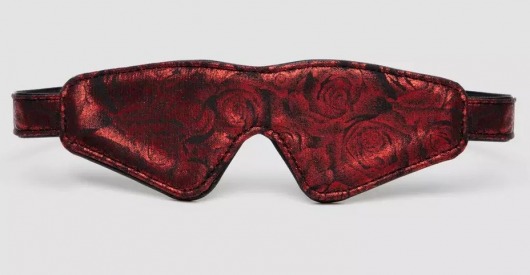 Двусторонняя красно-черная маска на глаза Reversible Faux Leather Blindfold - Fifty Shades of Grey - купить с доставкой в Москве