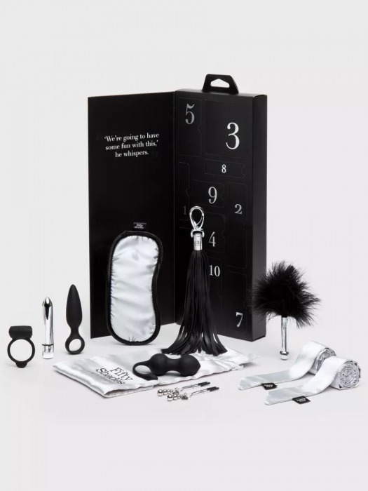 Эротический набор Pleasure Overload 10 Days of Play Gift Set - Fifty Shades of Grey - купить с доставкой в Москве