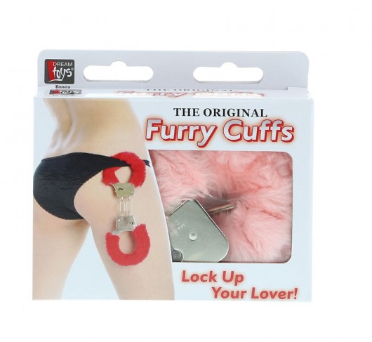 Металлические наручники с розовой меховой опушкой METAL HANDCUFF WITH PLUSH PINK - Dream Toys - купить с доставкой в Москве