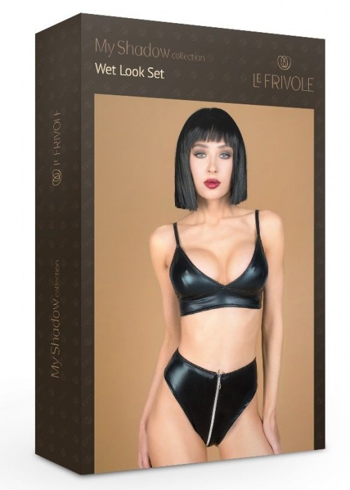 Стильный комплект белья: лиф и трусики с функциональной молнией - Le Frivole купить с доставкой