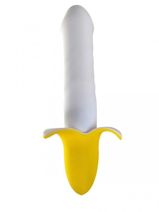 Мощный пульсатор в форме банана Banana Pulsator - 19,5 см. - Devi
