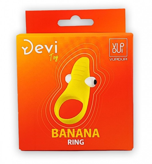 Желтое эрекционное виброкольцо Banana Ring - Devi - в Москве купить с доставкой