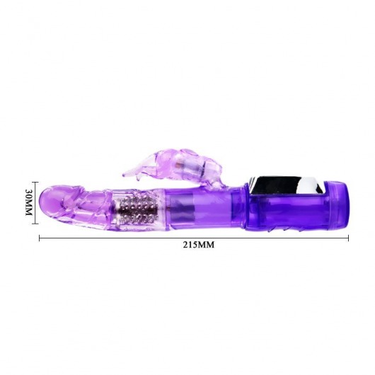 Фиолетовый ротатор Passionate Baron - 21,5 см. - Baile