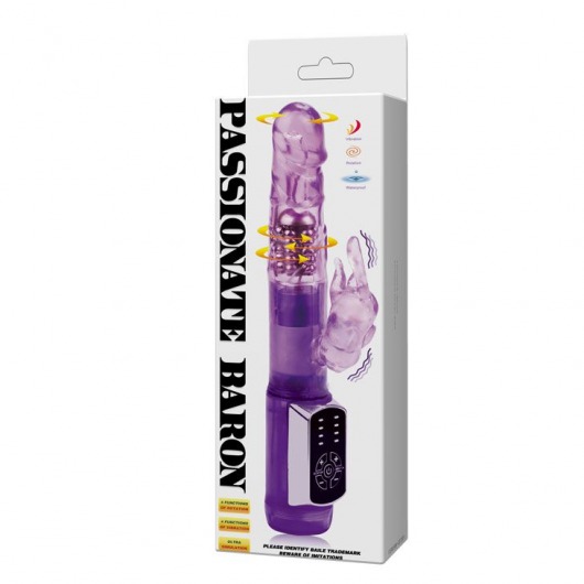 Фиолетовый ротатор Passionate Baron - 21,5 см. - Baile