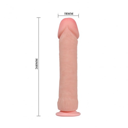 Фаллоимитатор на присоске The Big Penis - 26,8 см. - Baile