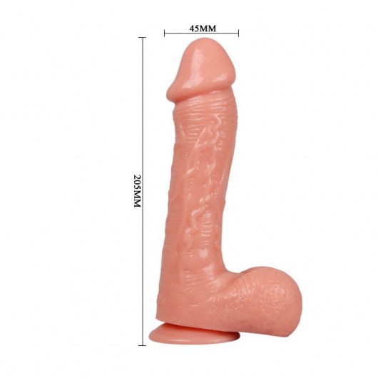 Вибратор-реалистик на присоске The Big Penis - 20,5 см. - Baile