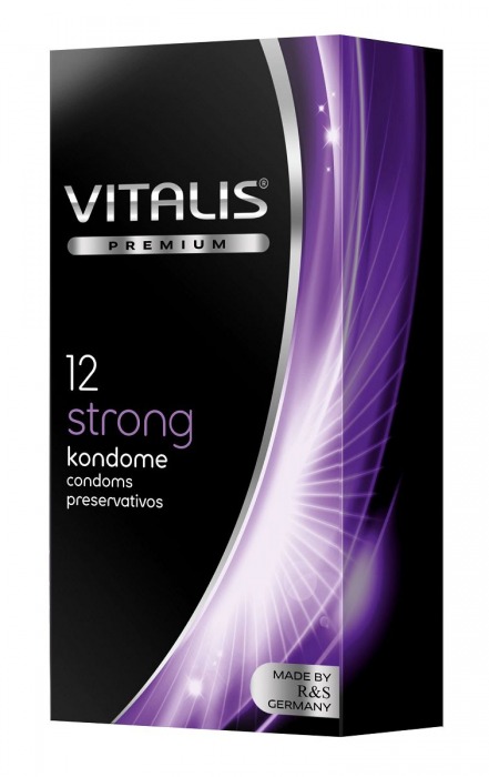 Презервативы с утолщённой стенкой VITALIS PREMIUM strong - 12 шт. - Vitalis - купить с доставкой в Москве