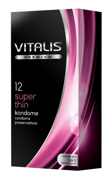 Ультратонкие презервативы VITALIS PREMIUM super thin - 12 шт. - Vitalis - купить с доставкой в Москве
