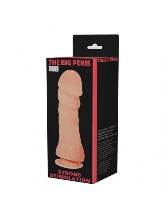 Фаллоимитатор с большой головкой - 23,5 см. - Baile