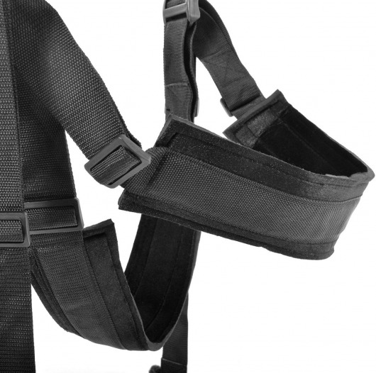 Чёрные секс-качели Spinning Fantasy Swing - Pipedream - купить с доставкой в Москве