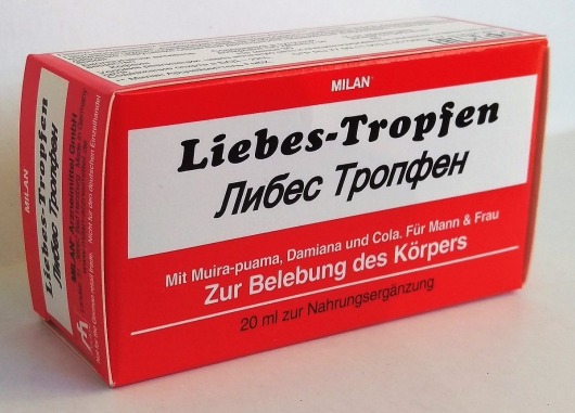 Возбуждающие капли для двоих Love Drops Liebes Tropfen - 20 мл. - Milan Arzneimittel GmbH - купить с доставкой в Москве