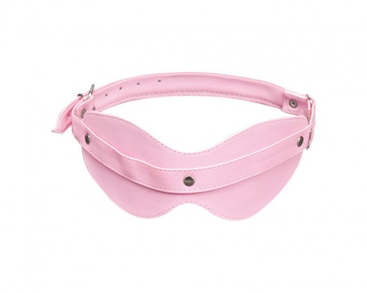 Розовая маска на глаза с клёпками - Sitabella - купить с доставкой в Москве