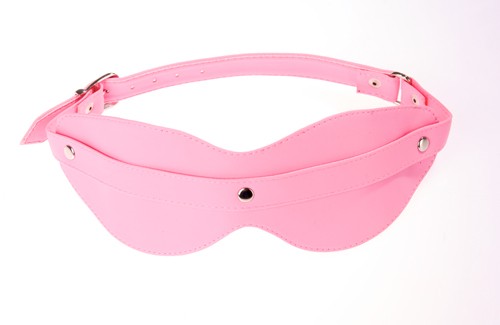 Розовая маска на глаза с клёпками - Sitabella - купить с доставкой в Москве