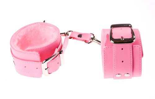 Розовые наручники с мягкой меховой подкладкой - Sitabella - купить с доставкой в Москве