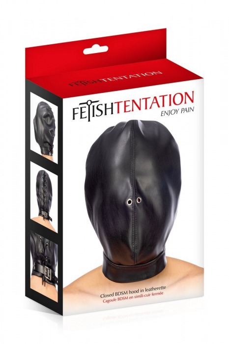 Маска-шлем на голову с отверстиями для дыхания - Fetish Tentation - купить с доставкой в Москве