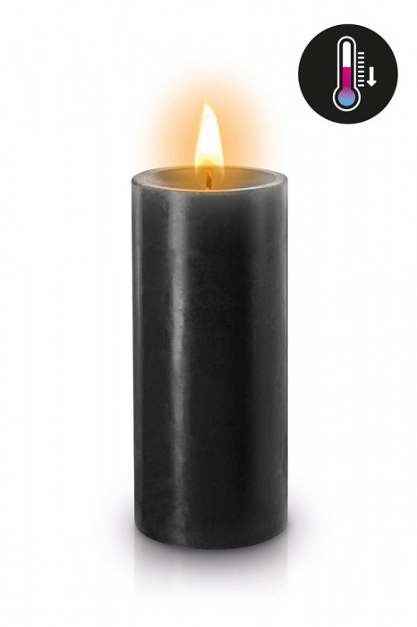 Черная низкотемпературная свеча для ваксплея - Fetish Tentation - купить с доставкой в Москве