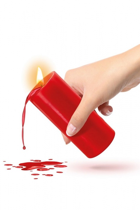 Красная низкотемпературная свеча для ваксплея - Fetish Tentation - купить с доставкой в Москве