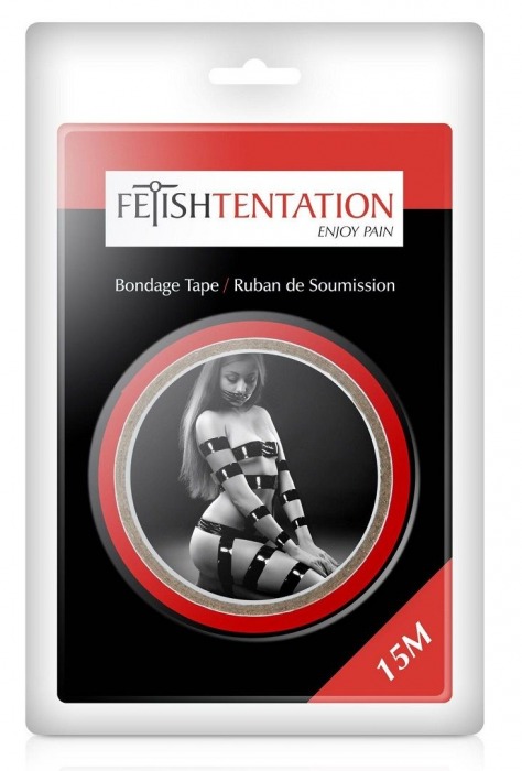 Красный скотч для фиксации - 15 м. - Fetish Tentation - купить с доставкой в Москве