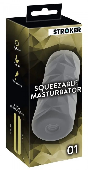Серый мастурбатор Squeezable Masturbator 01 - Orion - в Москве купить с доставкой