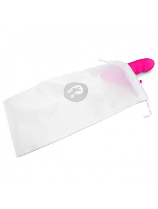 Розовый вибромассажер с клиторальной стимуляцией Clitoral Suction Rabbit - 24,5 см. - Rabbit Essentials