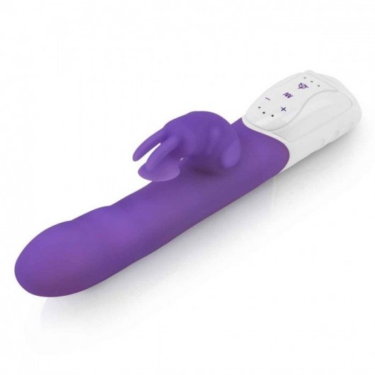 Фиолетовый вибромассажер с клиторальной стимуляцией Clitoral Suction Rabbit - 24,5 см. - Rabbit Essentials