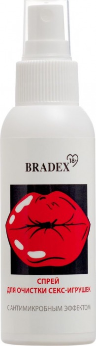 Антибактериальный спрей Bradex для очистки секс-игрушек - 100 мл. - Bradex - купить с доставкой в Москве