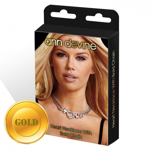 Колье с подвеской Heart Necklace With Bold Chain - Ann Devine купить с доставкой